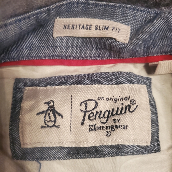 PENGUIN Button Down Shortsleeve Collared Shirt - Picture 7 of 7